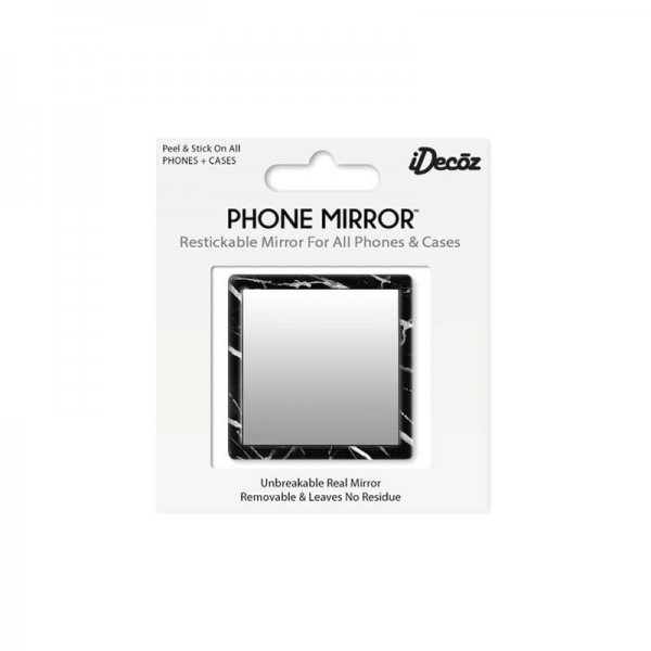 iDecoz Mobilspejl Phone Mirror Sort Marmor