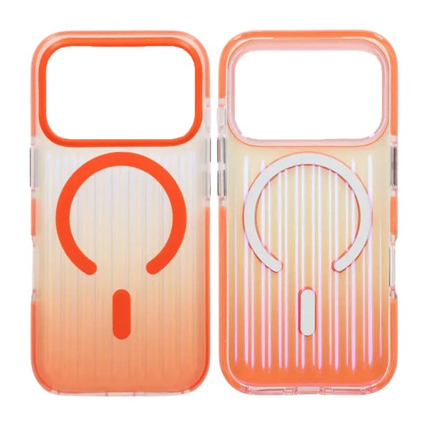 iPhone 17 Pro Cover Bølget MagSafe Orange