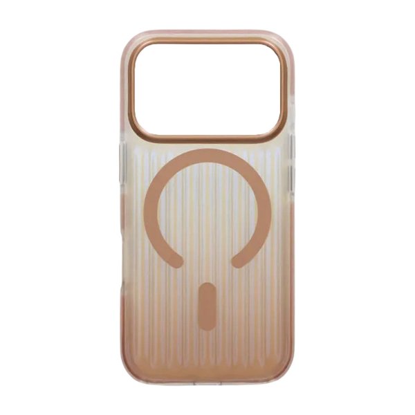 iPhone 17 Pro Cover Bølget MagSafe Guld
