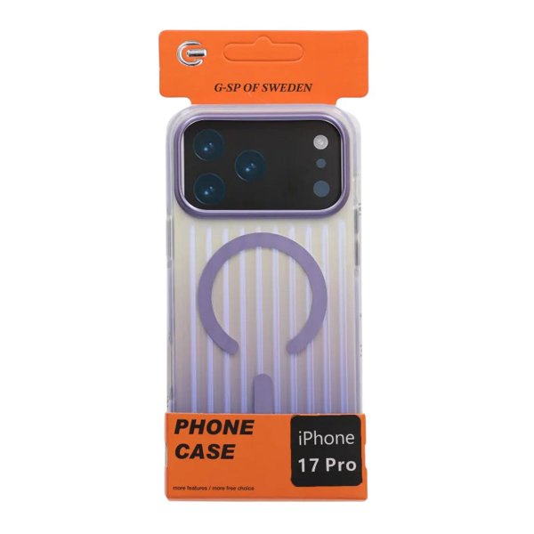iPhone 17 Pro Cover Bølget MagSafe Lyslilla