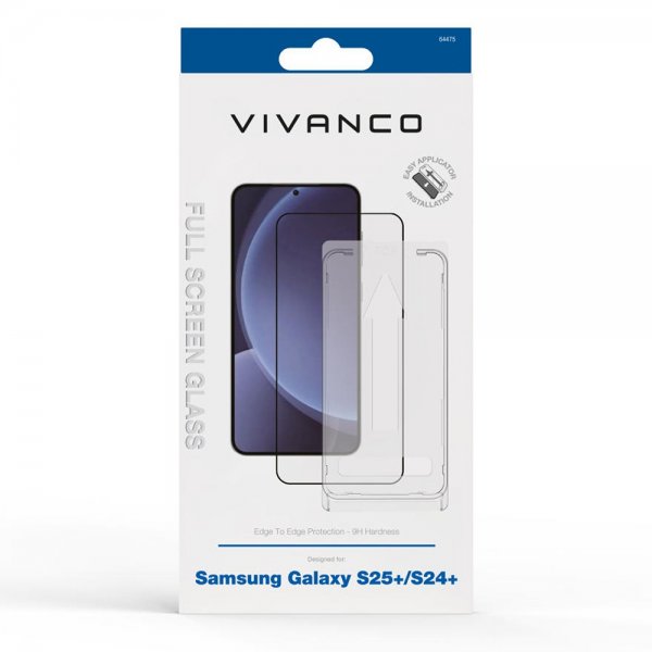 Vivanco Samsung Galaxy S24 Plus/Galaxy S25 Plus Skærmbeskytter Fuld Skærm