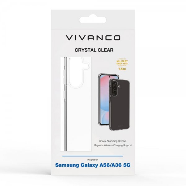 Vivanco Samsung Galaxy A36/Galaxy A56 Cover Crystal Clear Transparent