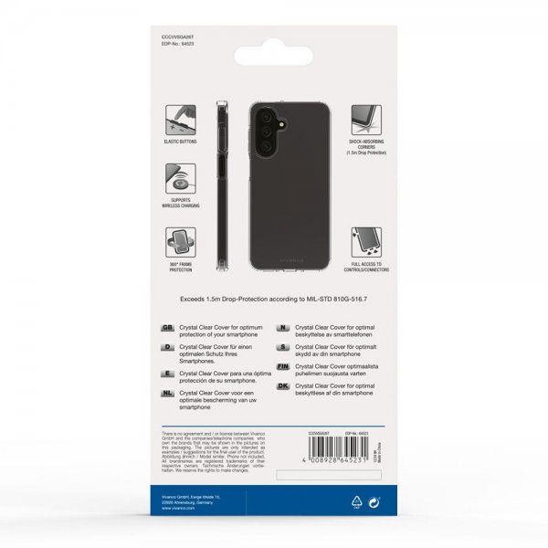 Vivanco Samsung Galaxy A26 Cover Crystal Clear Transparent