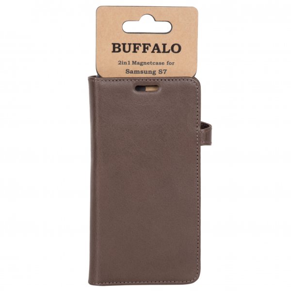 Buffalo Samsung Galaxy S7 Etui 2i1 Magnetisk Cover Brun