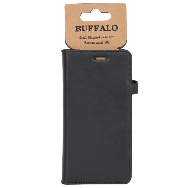 Buffalo Samsung Galaxy S8 Cover 2i1 Magnet Etui Sort