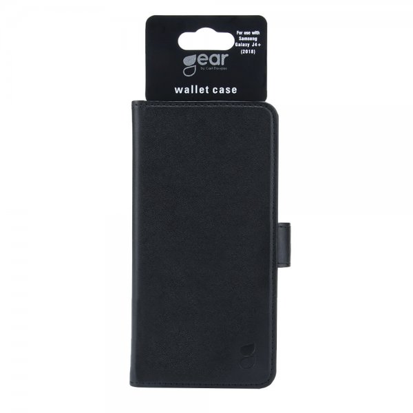 Gear Samsung Galaxy J4 Plus Cover 3 kortlommer Sort