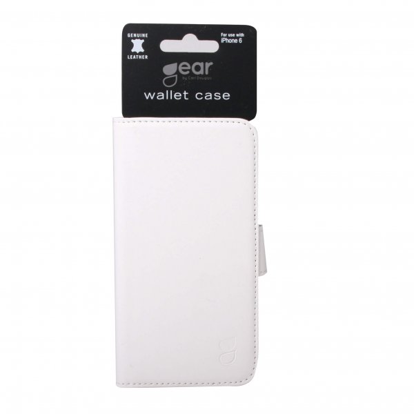 Gear iPhone 6/6S Etui 2 Kortlommer Hvid