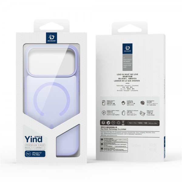 Dux Ducis iPhone 17 Pro Cover Yind Series MagSafe Lilla