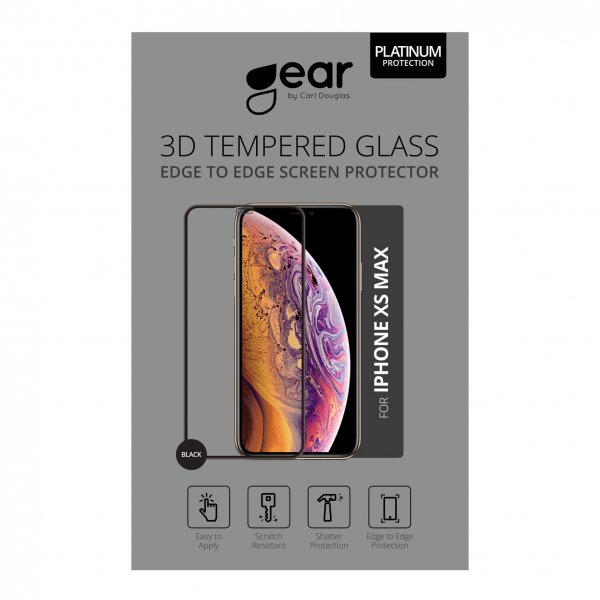 Gear iPhone Xs Max Skærmbeskyttelse 3D