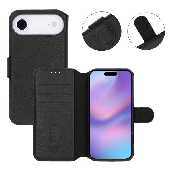 Rvelon iPhone Air etui i ægte læder, sort