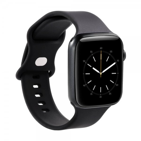 Gear Apple Watch 38/40/41/42mm Silikone Rem Sort