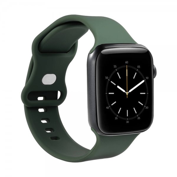 Gear Apple Watch 44/45/46mm/Apple Watch Ultra Armbånd Silikone Olivengrøn