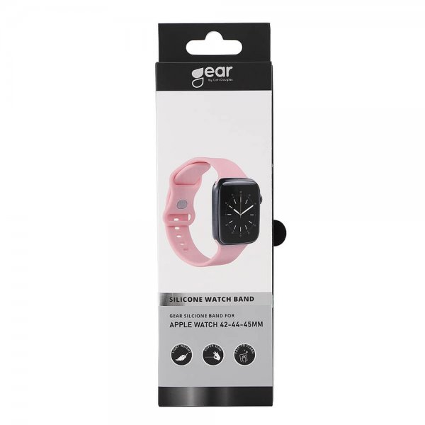 Gear Apple Watch 44/45/46mm/Apple Watch Ultra Silikonrem Rosa
