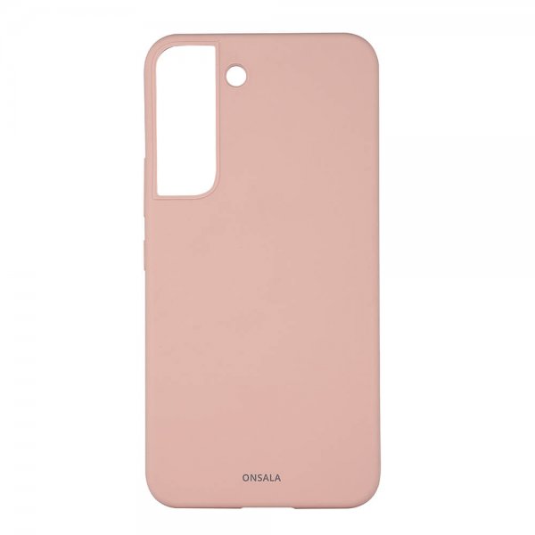 Onsala Samsung Galaxy S22 Cover Silikone Sand Pink