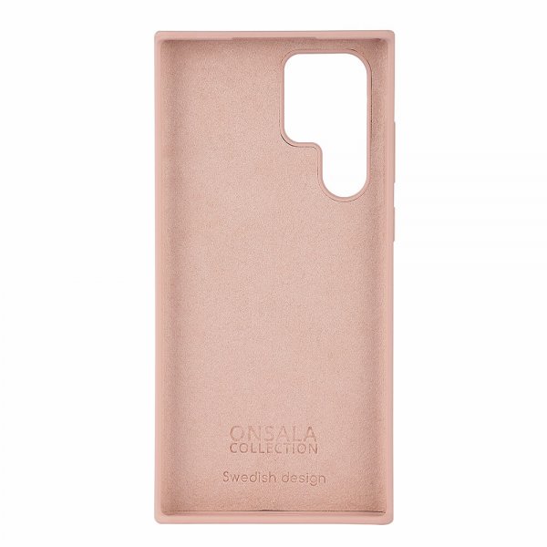Onsala Samsung Galaxy S22 Ultra Cover Silikone Sand Pink
