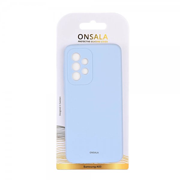 Onsala Samsung Galaxy A03 Cover Silikone Lyseblå