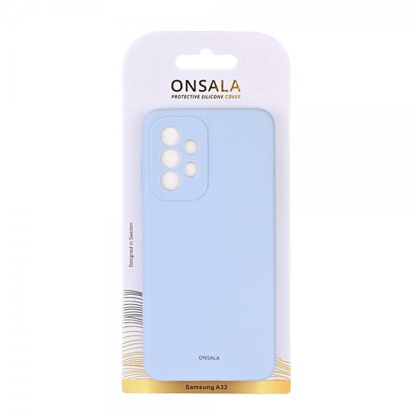 Onsala Samsung Galaxy A33 5G Cover Silikone Lyseblå