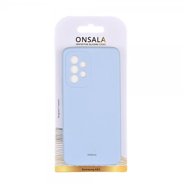 Onsala Samsung Galaxy A53 5G Cover Silikone Lyseblå