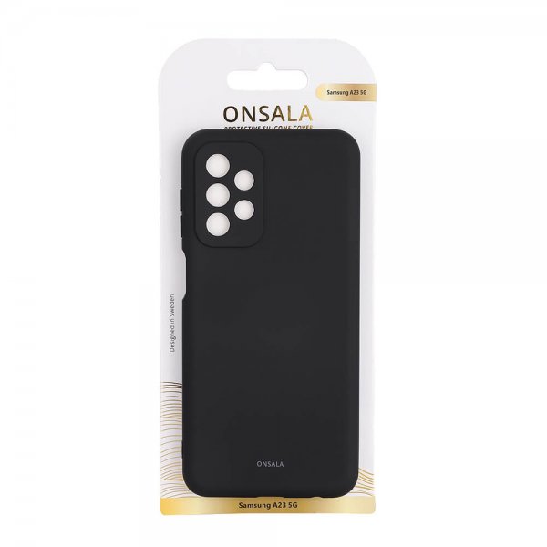 Onsala Samsung Galaxy A23 5G Cover Silikone Sort