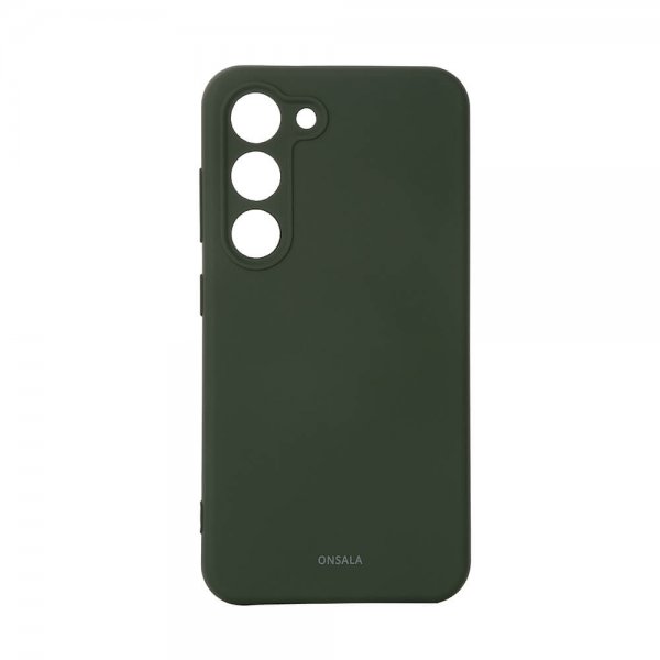 Onsala Samsung Galaxy S23 Cover Silikone Mørkegrøn
