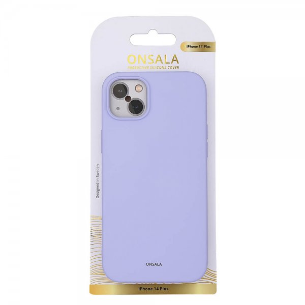 Onsala iPhone 14 Plus Cover Silikone Lilla