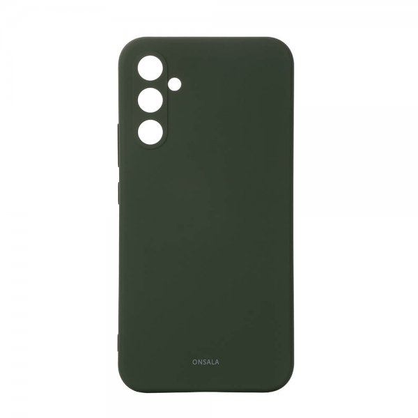Onsala Samsung Galaxy A34 5G Cover Silikone Mørkegrøn