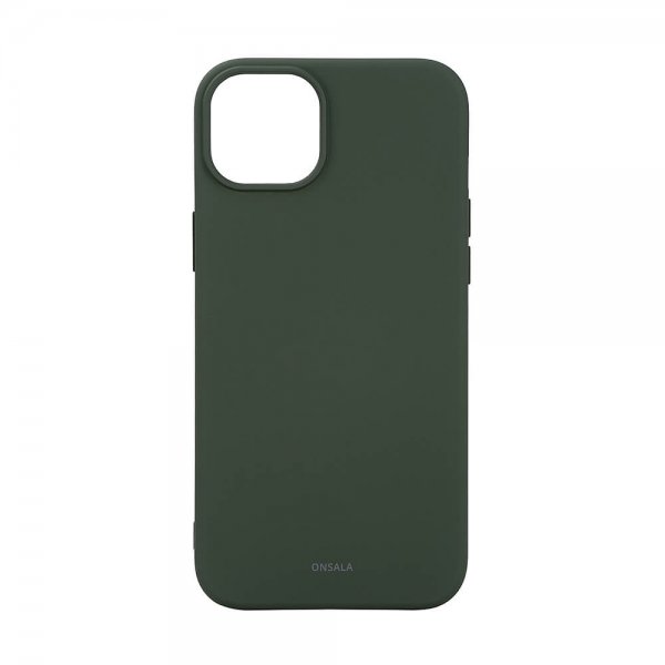 Onsala iPhone 15 Plus Cover Silikone Touch MagSeries Olivengrøn