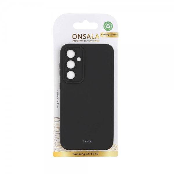 Onsala Samsung Galaxy S23 FE Cover Silikone Sort
