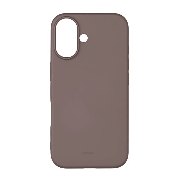 Onsala iPhone 16 Cover Silikonefølelse Chocolate