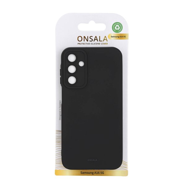 Onsala Samsung Galaxy A16 Cover Silikonefølelse Sort