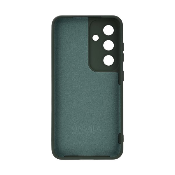Onsala Samsung Galaxy S25 Cover Silikonefornemmelse Olivengrøn