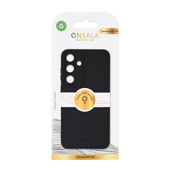 Onsala Samsung Galaxy S25 Plus Cover Silikonefølelse Sort
