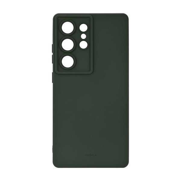 Onsala Samsung Galaxy S26 Ultra Cover Silikonefornemmelse Olivengrøn