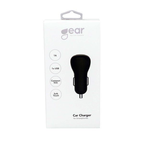 Gear Billader 1xUSB 1A Sort