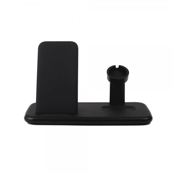 Gear Trådløs Triple QI Oplader Mobil/Watch/Airpods 20W Sort