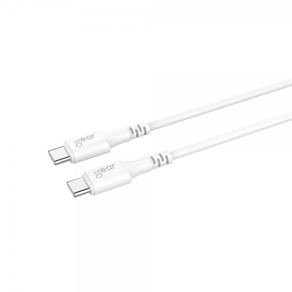 Gear USB-C til USB-C kabel 0,5m Hvid