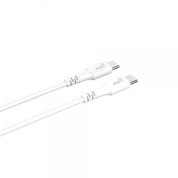 Gear USB-C til USB-C kabel 0,5m Hvid