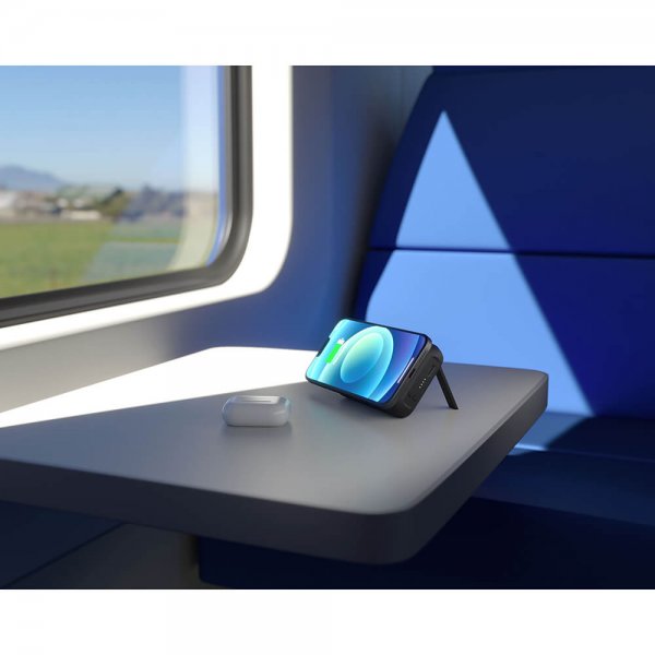 Zens Magnetic dobbelt Powerbank med stativ