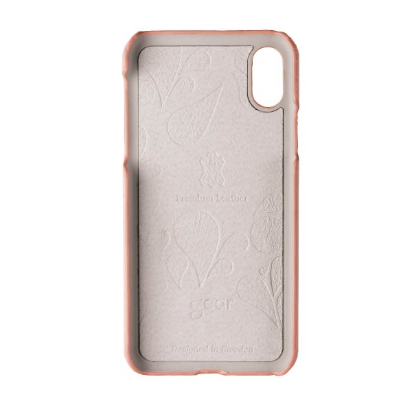 Onsala iPhone X/Xs Cover Ægte Læder Rosa