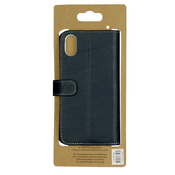 Onsala iPhone X/Xs Cover Ægte Læder Blå