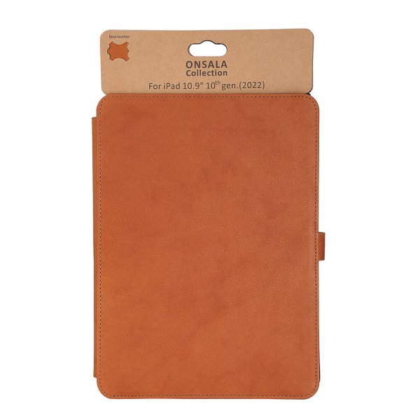Onsala iPad 10.9 (gen 10)/iPad 11 (A16) Etui Læder Brun