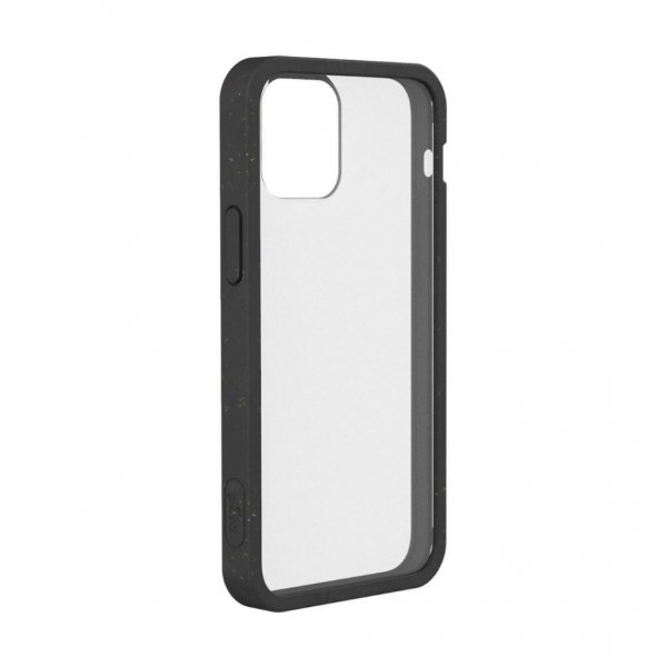 Pela iPhone 12 Mini Cover Miljøvenlig Klar Sort