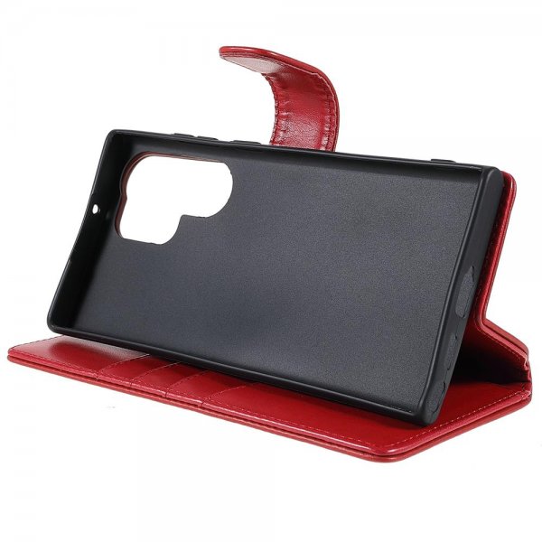 Nordic Covers Samsung Galaxy S22 Ultra Cover Essential Leather Poppy Red