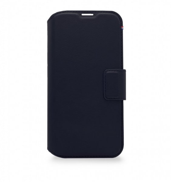 Decoded iPhone 14 Pro Foderal Læder Aftagelig Pung Navy
