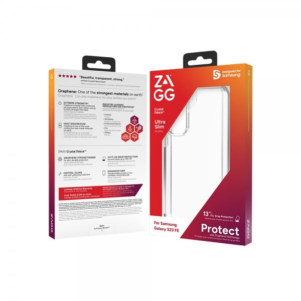 ZAGG Samsung Galaxy S23 FE Cover Crystal Palace Transparent