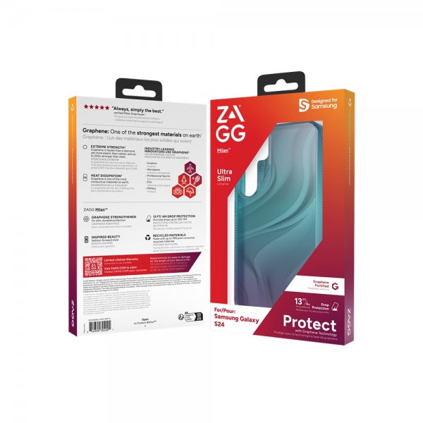 ZAGG Samsung Galaxy S24 Cover Milan Deep Aurora