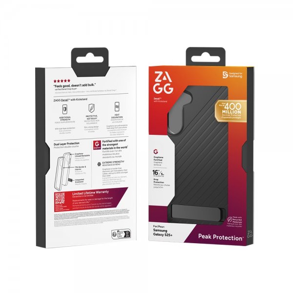ZAGG Samsung Galaxy S25 Plus Cover Denali Kickstand Sort