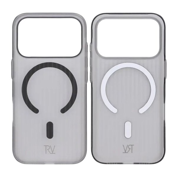Rvelon iPhone 17 Pro Etui Bølget MagSafe Grå