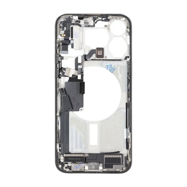 Mellemramme med smådele til iPhone 15 Pro Max - Hvid Titanium OEM