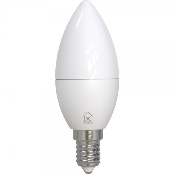 Deltaco Smart Home LED Pære E14 RGB WiFi 4.9W